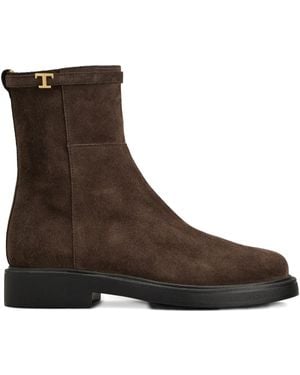 Tod's Suede Ankle Boots - Brown