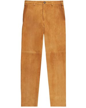 Slowear Suede Trousers - Orange
