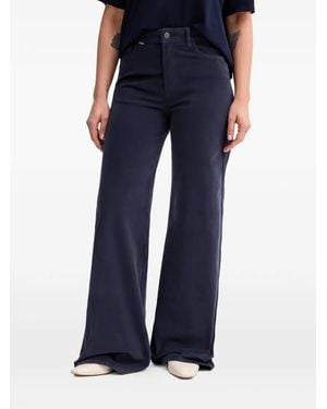 Benetton Pantalones Anchos - Azul