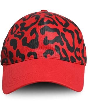Dolce & Gabbana Honkbalpet Met Luipaardprint En Tulen Vlak - Rood