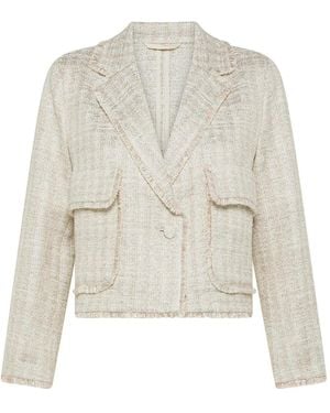 Seventy Tweed Jacket - White