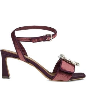 Dolce & Gabbana 70Mm Crystal-Embellished Sandals - Pink