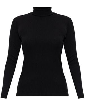 Max Mara Ribbed-Knit Jumper - Black