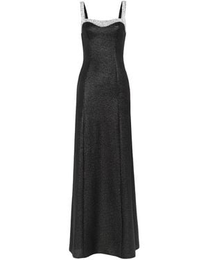 Jenny Packham Abito Lungo Con Strass - Nero
