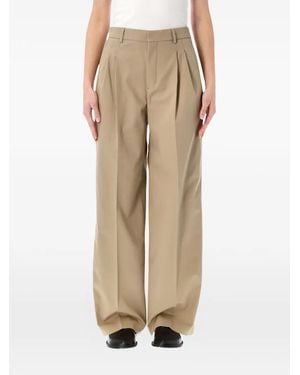Ami Paris Pleated Pants - Natural