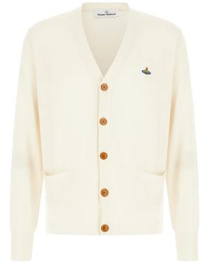 Vivienne Westwood Orb-Embroidered Cardigan - White