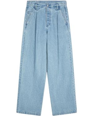 Dries Van Noten Jeans Mit Weitem Bein - Blau