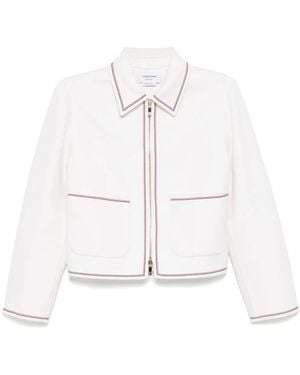 Thom Browne Patch Pocket Golf Jacket - White