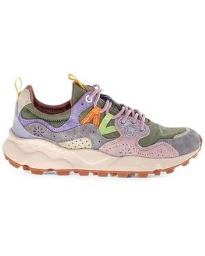 Flower Mountain Yamano 3 Suede Sneakers - Pink
