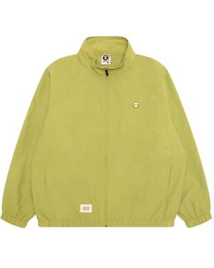 Aape By A Bathing Ape Logo-Embroidered Jacket - Yellow