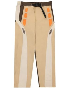 Pleasures Jet Colour-Block Trousers - Natural