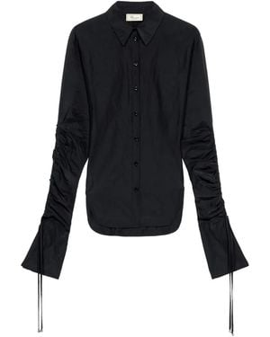 Blumarine Cinched Shirt - Black