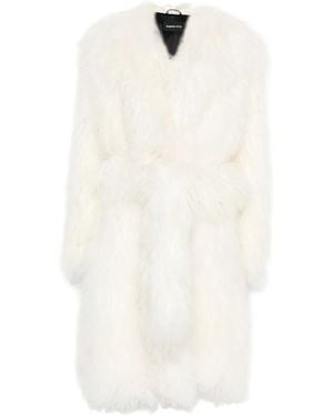 Numerootto Carlotta ベルテッド コート - ホワイト
