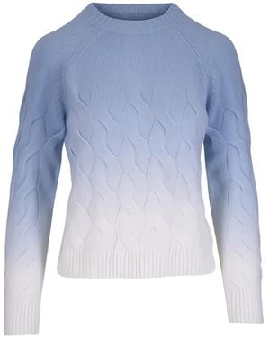Kinross Cashmere Jersey Texturizado - Azul