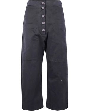 Studio Nicholson Brinson Hose mit aufgesetzten Taschen - Blau