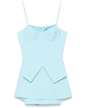 David Koma Layered Blouse - Blue