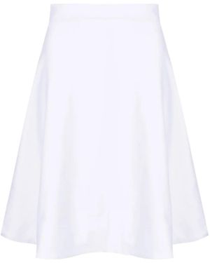 Amir Slama High-Waist Midi Skirt - White
