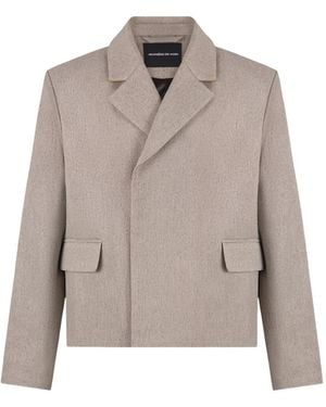Manière De Voir Hector Double-Breasted Blazer - Natural