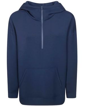 Weekend by Maxmara Half-Zip Hoodie - Blue