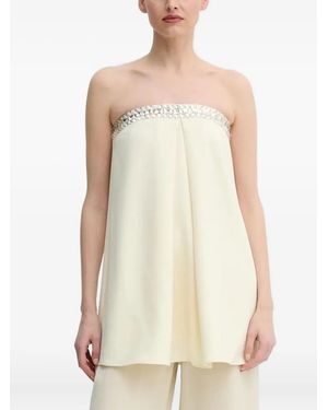 Isabelle Blanche Blusa Con Decorazione - Bianco