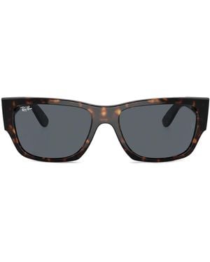 Ray-Ban Carlos Rectangle-Frame Sunglasses - Grey