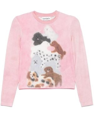 Carne Bollente Doggy Decadence T-Shirt - Pink