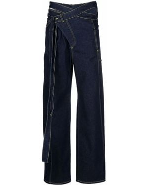 OTTOLINGER Tie-Fastening Straight-Leg Jeans - Blue