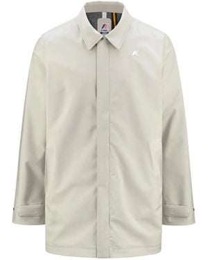 K-Way Chubasquero con parche del logo - Blanco