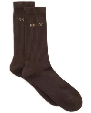 NN07 Calcetines De Canalé Tennis - Marrón