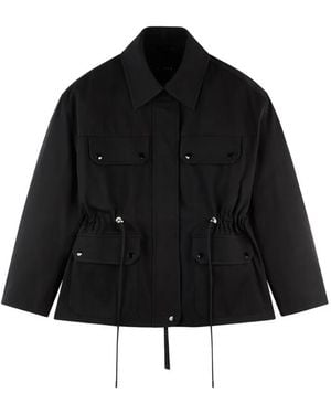 Hogan Drawstring Pocket Jacket - Black