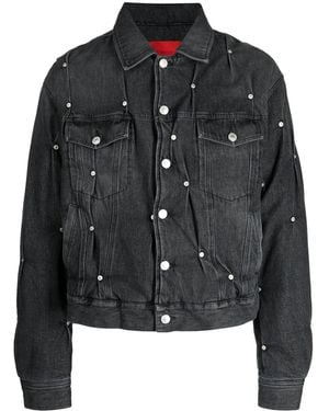 Kusikohc Studded Denim Jacket - Black