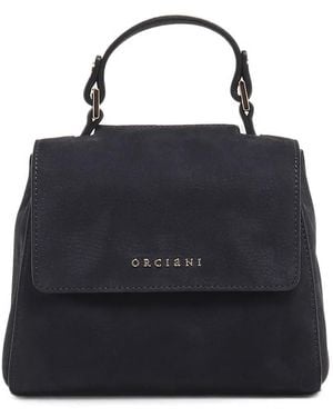 Orciani Mini Sveva Nabucco Logo-Plaque Tote Bag - Black