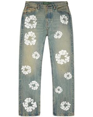 DENIM TEARS Jean À Passants De Ceinture - Green