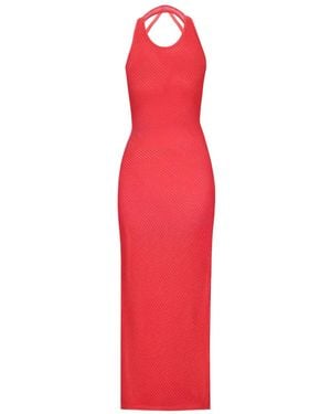 Laneus Knitted Dress - Red