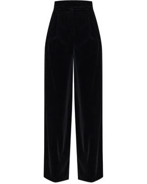 Max Mara 'Bratto1234' Velvet Trousers - Black