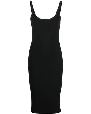 Alexander Wang Crystal-Embellished Jersey Dress - Black