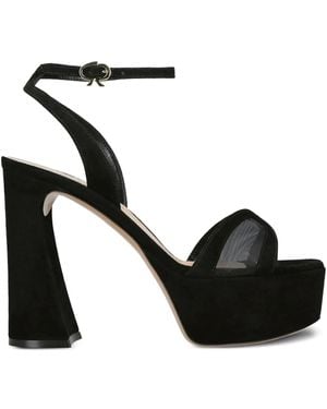 Gianvito Rossi アンクルストラップ プラットフォームサンダル 105mm - ブラック