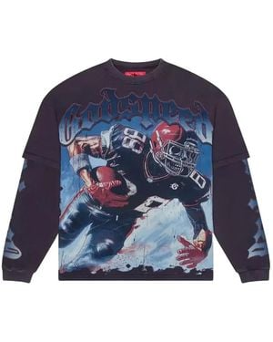 Godspeed Endzone Dual-Layered Graphic Sweatshirt - Blue