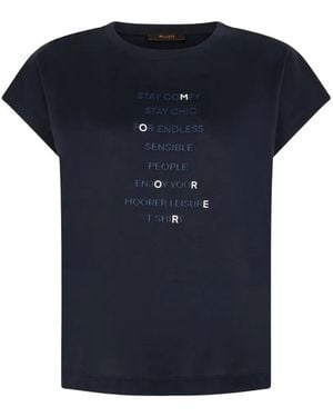 Moorer Graphic T-Shirt - Blue