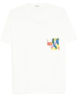 Bode Camisa con estampado abstracto - Blanco