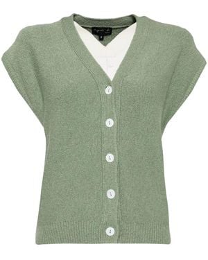 agnès b. Jersey Vest - Green