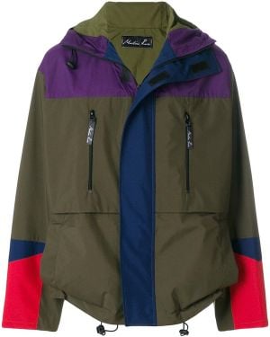 Martine Rose Color Block Bomber Rain Jacket - Green