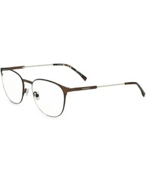 Lacoste Brille Mit Rundem Gestell - Weiß