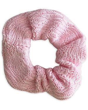 Paramidonna Textured Scrunchie - Pink