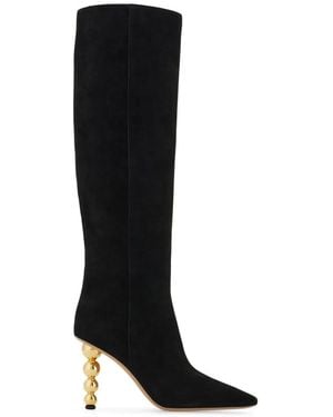Ferragamo Botas Con Tacón Esférico - Negro