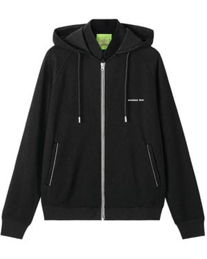 Shanghai Tang Logo-Detail Hoodie - Black