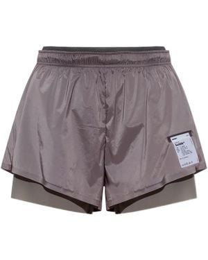 Satisfy Techsilk 3" Layered Shorts - Purple