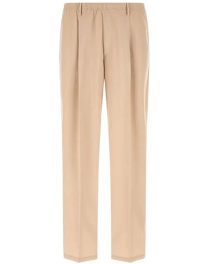 Cellar Door Ezio Pleated Trousers - Natural