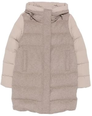 SEA WING Hooded Padded Coat - Natural