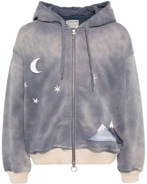 Kidsuper Moon Zip-Up Hoodie - Gray